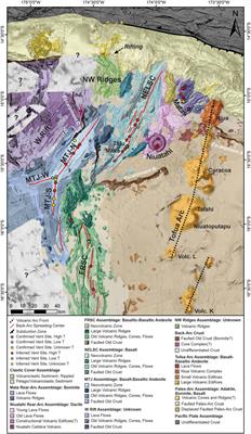 Geologic and Structural Evolution of the NE Lau Basin, Tonga: Morphotectonic Analysis and Classification of Structures Using Shallow Seismicity